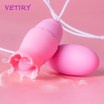 Jazyk Vibrátor USB Power Vibračné Vajíčko G-spot Masáž Ústne Lízanie Stimulátor Klitorisu Sexuálne Hračky pre Ženy 12 Režimy Sex Shop