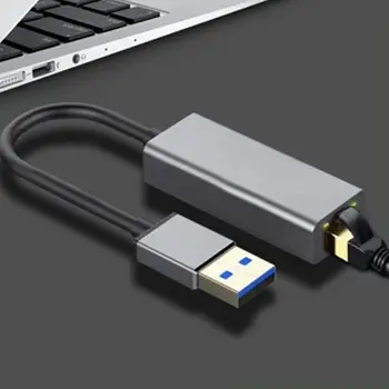 USB Typ-C Do RJ45 Lan Ethernet Adaptér 1000 mb / s USB Typu C Sieťová Karta Internet Káblom Pre Stolný Počítač, Notebook Príslušenstvo