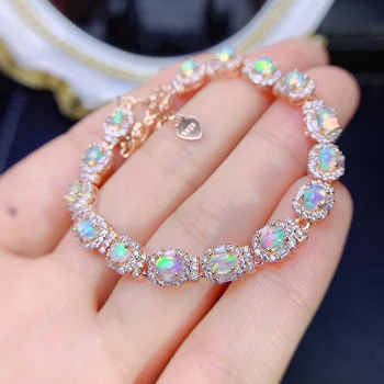 【M&T] vyzýva 2022 nové prírodné Opal rýdzeho striebra 925 dámy náramok elegantné a nádherné zapojenie svadobné party darček