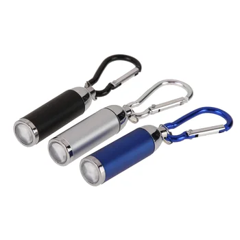 Mini Flashilight Pochodeň Karabína Keychain Háčik Lampy Prenosné Svietidlo LED Baterka Svetlo Keychain Vonkajšie Nástroj Camping Lampa