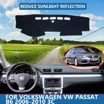 Auto Vnútorné Panel Kryt Capet Cape pre Volkswagen VW Passat B6 2006-2010 3C Dashmat Slnečník Pad Kryt Dash Mat