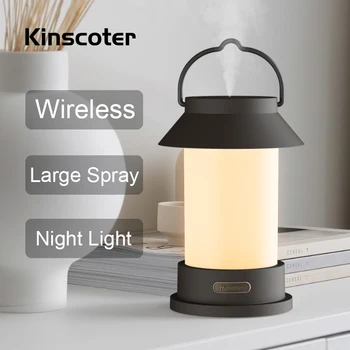 Kinscoter Retro Kôň Lampa Zvlhčovač Vzduchu 400 ml USB Bezdrôtová Nabíjateľná Aróma Difuzér s LED Nočné Svetlo