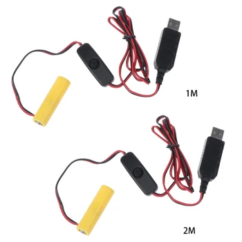 1.5 V USB Power Converter Batérie Kvapiek Nahradiť 1 AA Batérie, LED Svetlo