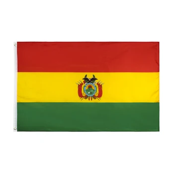 3x5ft Zásob Červená Žltá Zelená Bolívijský Bolívia Vlajka