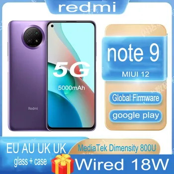 Globálna verzia Xiao redmi poznámka 9 5G smartphone 6 G 128G 5000mAh veľké batérie 6.53 palcov 48 miliónov pixelov